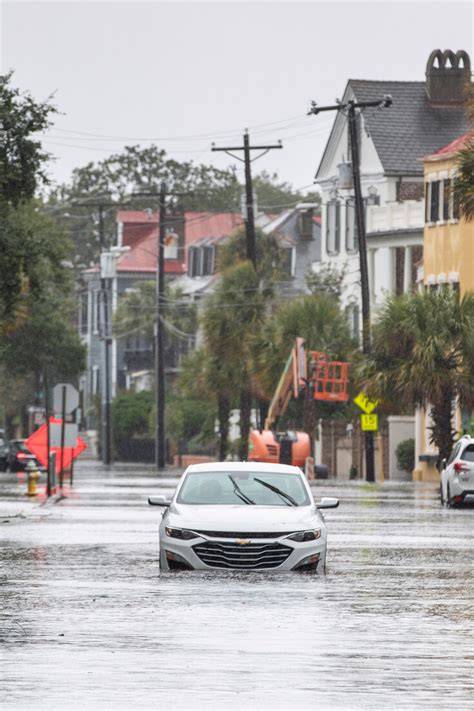 The storm brought flooding and high tides to South Carolina on Sunday ...