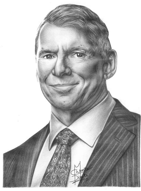 Vince McMahon Pencil Drawing by Chirantha on DeviantArt