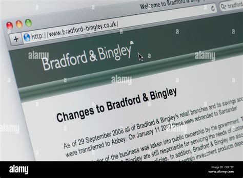 Bradford bingley website screen cursor hi-res stock photography and images - Alamy