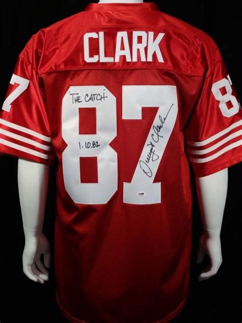 Dwight Clark Signed Custom Jersey "The Catch"49ers