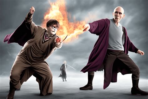 Harry Potter Vs Lord Voldemort · Creative Fabrica