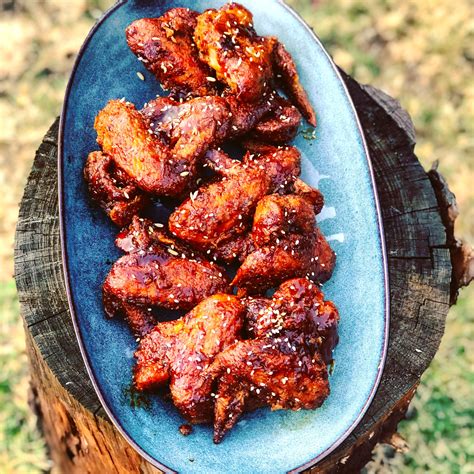 Smokey Barbecue Chicken Wings – The Farming Cook