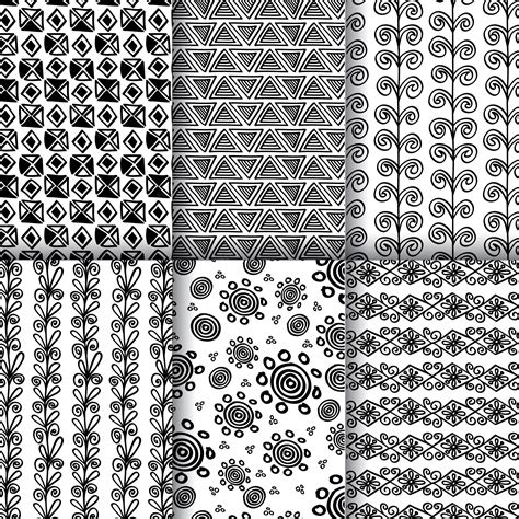 Premium Vector | Black and white line pattern backgrounds