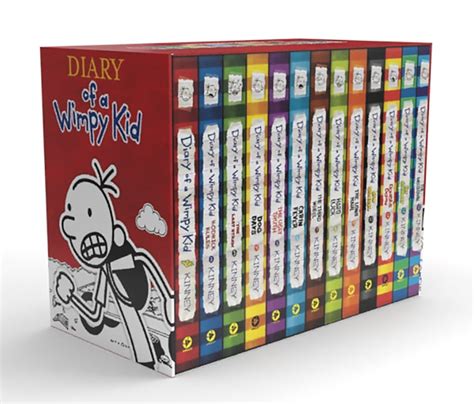 Diary Of A Wimpy Kid Book Set 1 15 Hardcover / Diary Of A Wimpy Kid Box Of Books Books 5 7 The ...