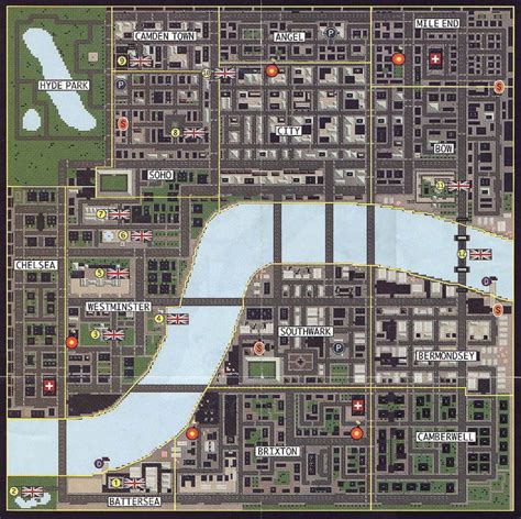 Rockstar Games Fan Club GTA Pictures & Maps: GTA London 1969 Map