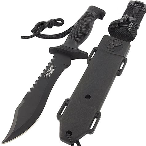 12" Tactical Bowie Survival Hunting Knife w/ Sheath Military Combat ...