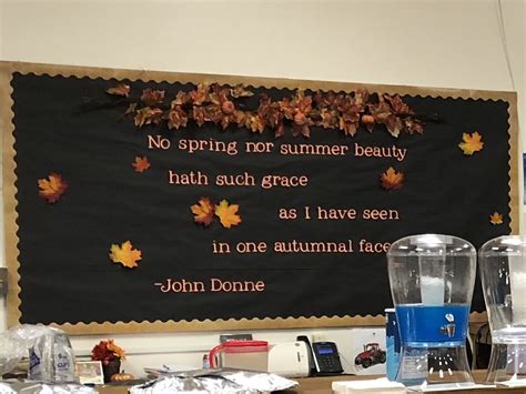 Library fall bulletin board Fall Bulletin Boards, Summer Beauty ...