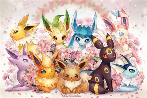 Eeveelutions 2015 by GreyRadian on DeviantArt