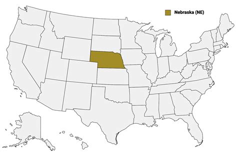 Nebraska Counties Map | Mappr