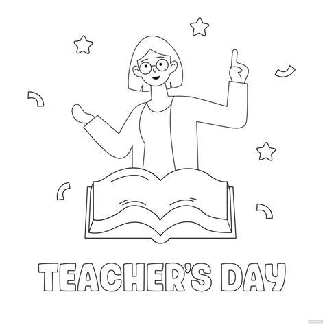 Happy Teachers Day Drawing Eps Illustrator Psd Png Svg | The Best Porn Website