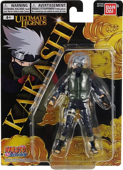 Buy BANDAI Ultimate Legends Naruto Action Figure | Kakashi Hatake Anime Figure | 12cm Naruto ...