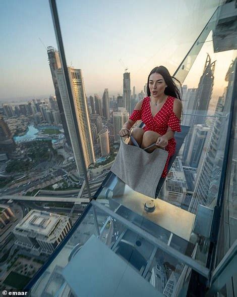 Dubai's nerve-jangling 'Sky Views' attraction features a glass walkway ...