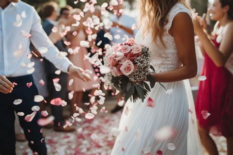 Wedding flower petal ceremony. AI | Free Photo - rawpixel