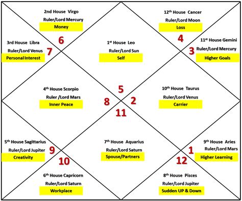 Houses In Vedic Astrology Chart