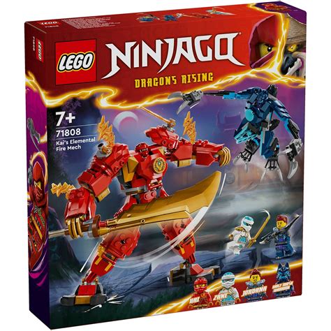 LEGO NINJAGO Kai’s Elemental Fire Mech Toy Set 71808 Toys - Zavvi UK