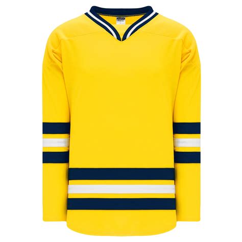 H550B-MIC788B University of Michigan Blank Hockey Jerseys ...