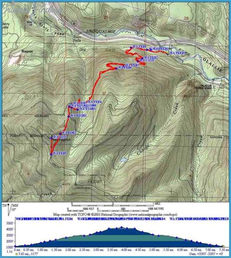 Mount Washington Hiking Trails Map - TravelsFinders.Com