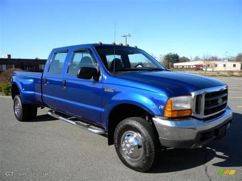 1999 Royal Blue Metallic Ford F350 Super Duty XLT Crew Cab 4x4 Dually #40571559 Photo #22 ...