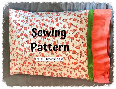 EASY 15-minute Standard Pillowcase Pattern | Etsy