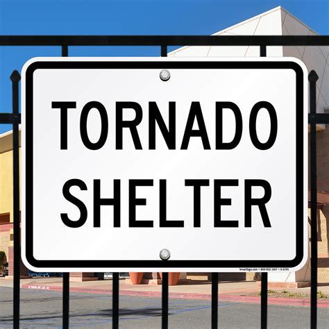 Tornado Shelter Sign, SKU: K-6745