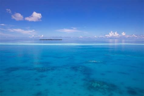 Premium Photo | Aerial ocean view of maldives atolls, world top beauty. maldives tourism. coral ...