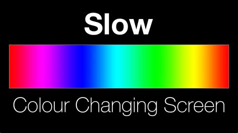 Slow colour changing screen - Lighting effect - YouTube