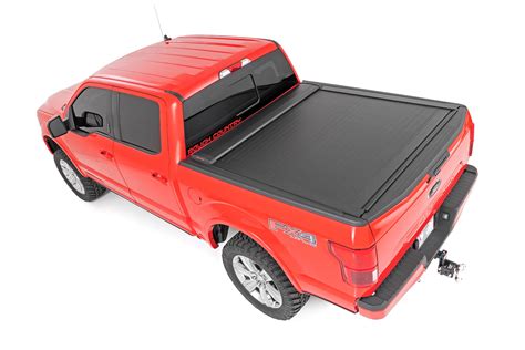 Rough Country Retractable Bed Cover | 5’7″ Bed | Ford F-150 2WD/4WD (2015-2020) – Offroad Armor ...