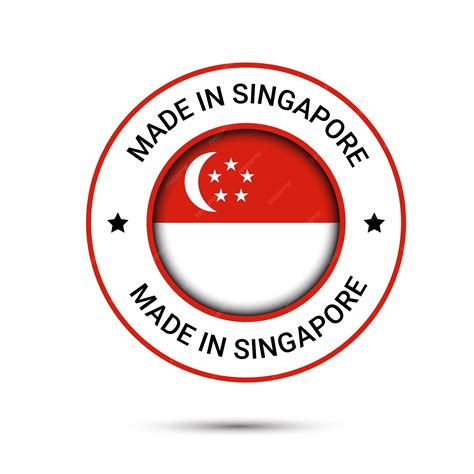 Premium Vector | Made in Singapore logo, Made in Singapore vector logo design