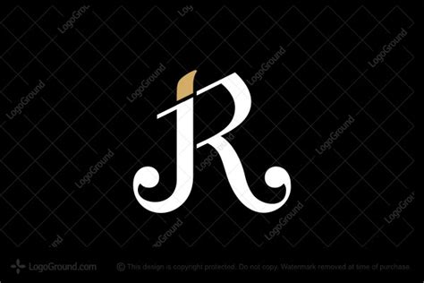 Letter R, JR or IR Logo