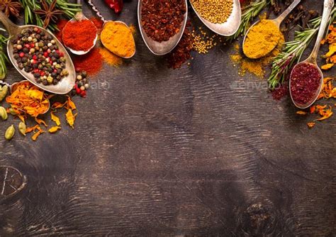 Set of various aromatic colorful spices | Food photography vegetables, Food background ...