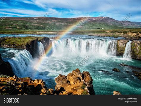 Godafoss Waterfall Image & Photo (Free Trial) | Bigstock