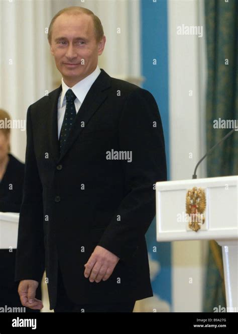 President Vladimir Putin before the beginning of state award giving ...