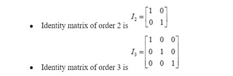 Identity Matrix - Definition, Properties and Types of Identity Matrices