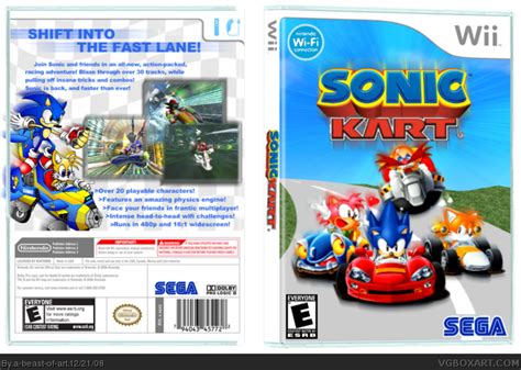 Sonic Kart Wii Box Art Cover by a-beast-of-art