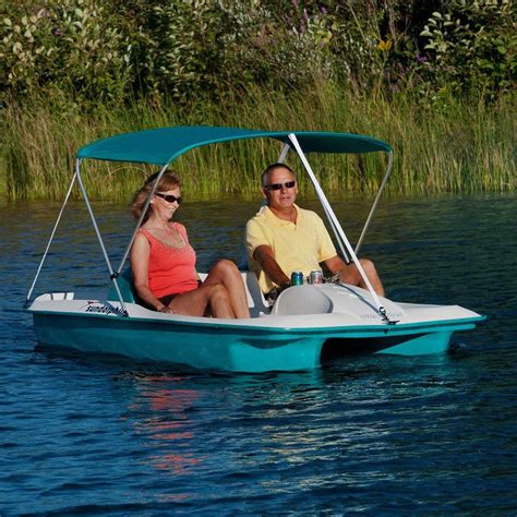 Sun Dolphin Aqua Sun Slider Paddle Boat with Canopy | Boat canopy, Paddle boat, Boat