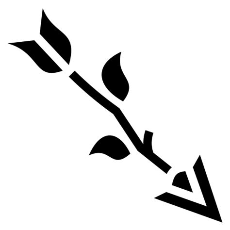 Branch arrow icon, SVG and PNG | Game-icons.net