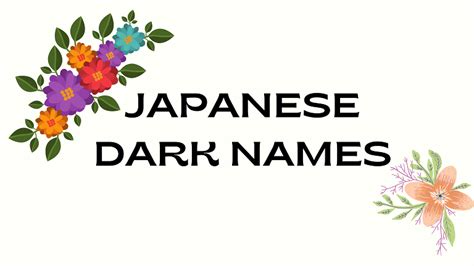 120+ Japanese Names Meaning Dark (+ Last Names) - NamesBuddy