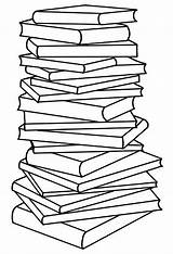 Stack Of Books Coloring Pages  Coloring Home sketch template