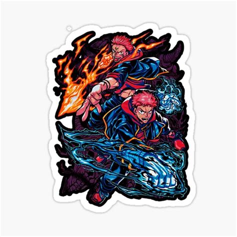 "sukuna vs itadori" Sticker for Sale by Geekhard | Redbubble