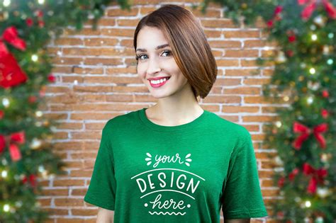 Christmas T-Shirt Mockup Graphic by Mockup · Creative Fabrica