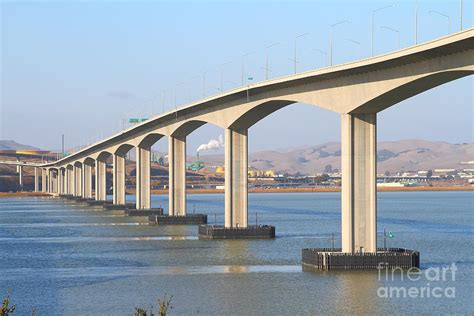 The New Benicia-martinez Bridge Across The Carquinez Strait In California . 7d10434 Photograph ...