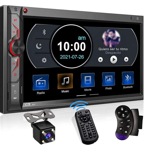 Buy Double Din Car Multimedia System: 7 Inch HD Touchscreen Car Stereo Receiver – Bluetooth Car ...