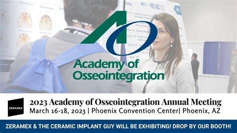 Academy of Osseointegration 2023 Annual Meeting - CERAMIC IMPLANTS ...