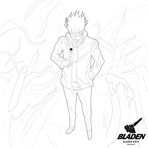 my gojo sensei fanart ! wait for coloring : r/JuJutsuKaisen