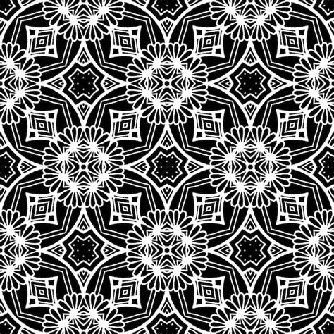 Premium Vector | Black and white batik seamless pattern, batik indonesian is a technique of wax ...