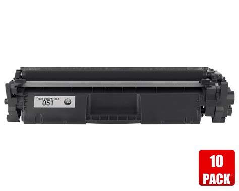 Prime™ 10 Pack Canon 051/Canon-051/051 Black Compatible Toner Cartridge ...