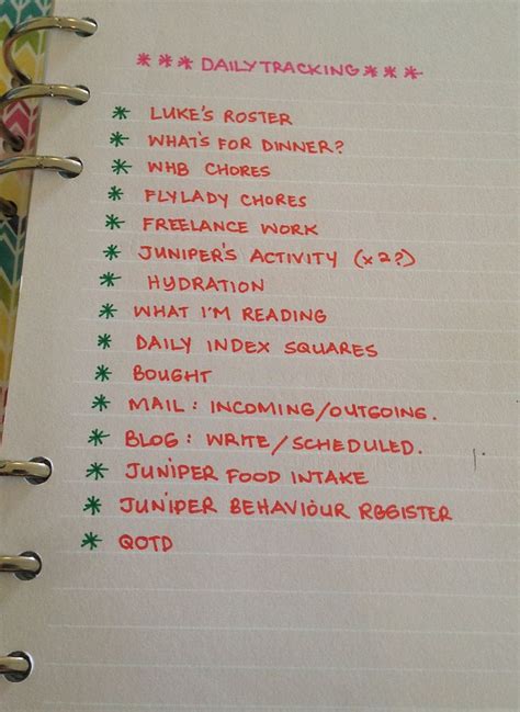 Filofax ~ Daily Reminders | Daily reminder, Planner writing, Planner pages