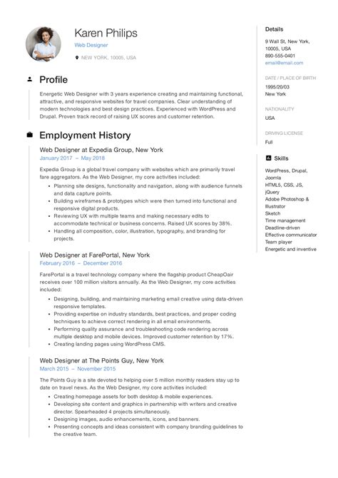 Web Developer Resume For Fresher | Bestopbook