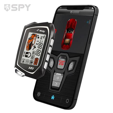 Spy Two Way Smart Car Alarm System Auto Immobilizer Remote Control Car ...