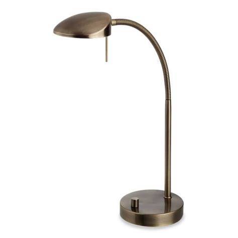 Firstlight Milan Dimmable LED Desk Lamp In Antique Brass Finish 4926AB - Lighting from The Home ...